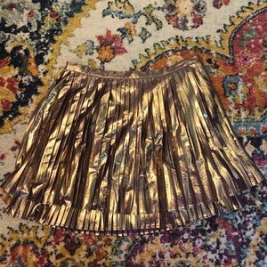 ModCloth metallic mini skirt